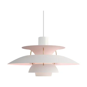 PH 5 Anniversary jubileumsutgåva pendel - Matte white-pale rose - Louis Poulsen
