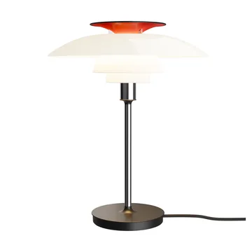 PH 80 bordslampa - Vit opal, krompläterad - Louis Poulsen