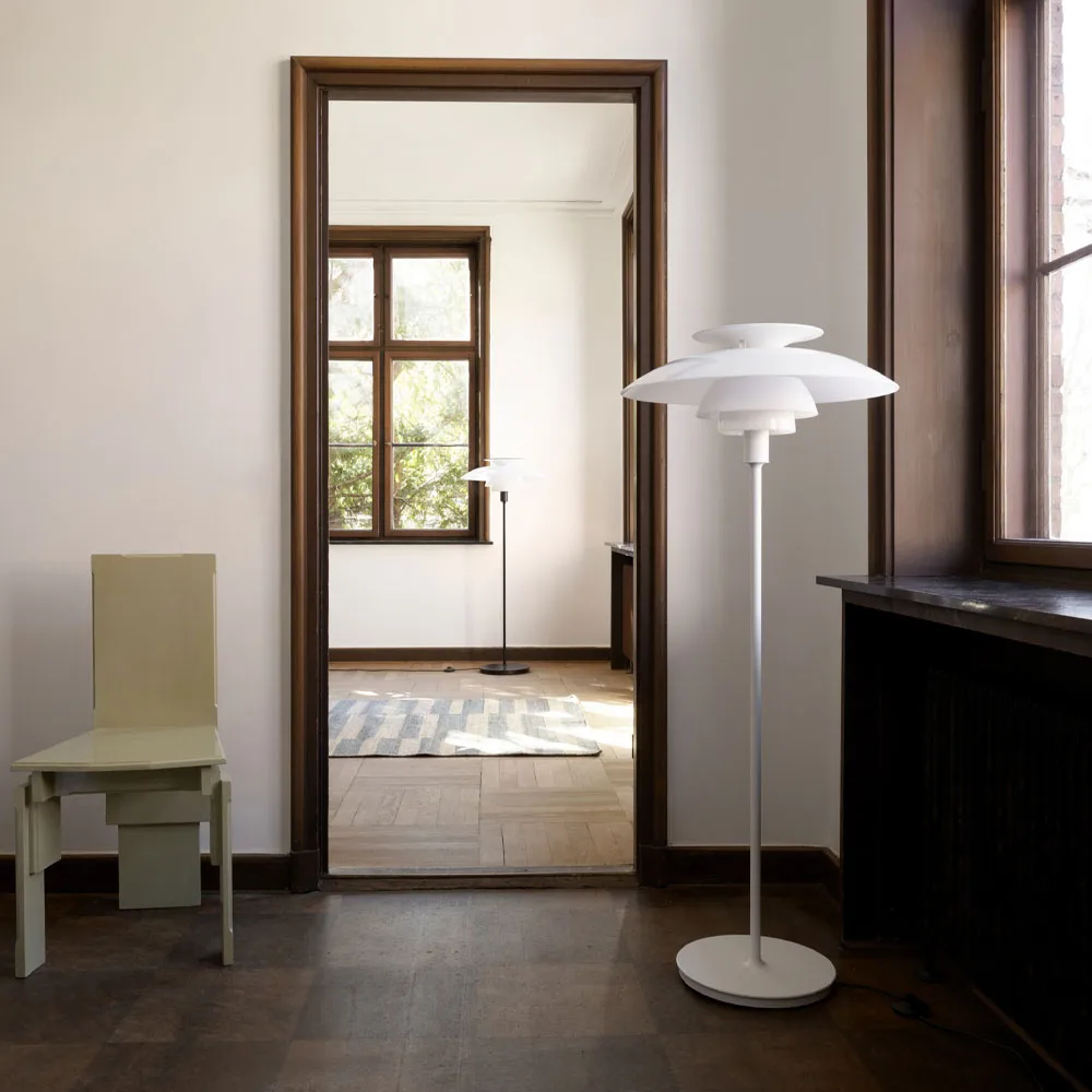 PH 80 dimbar golvlampa, Vit, vit opal akryl Louis Poulsen