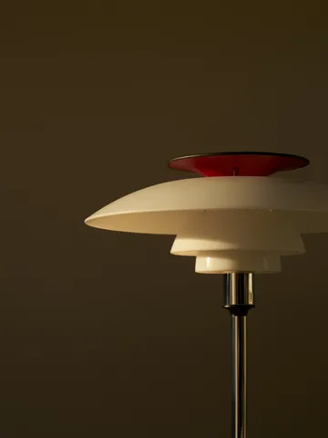 PH 80 portabel bordslampa - Vit opal, krompläterad - Louis Poulsen