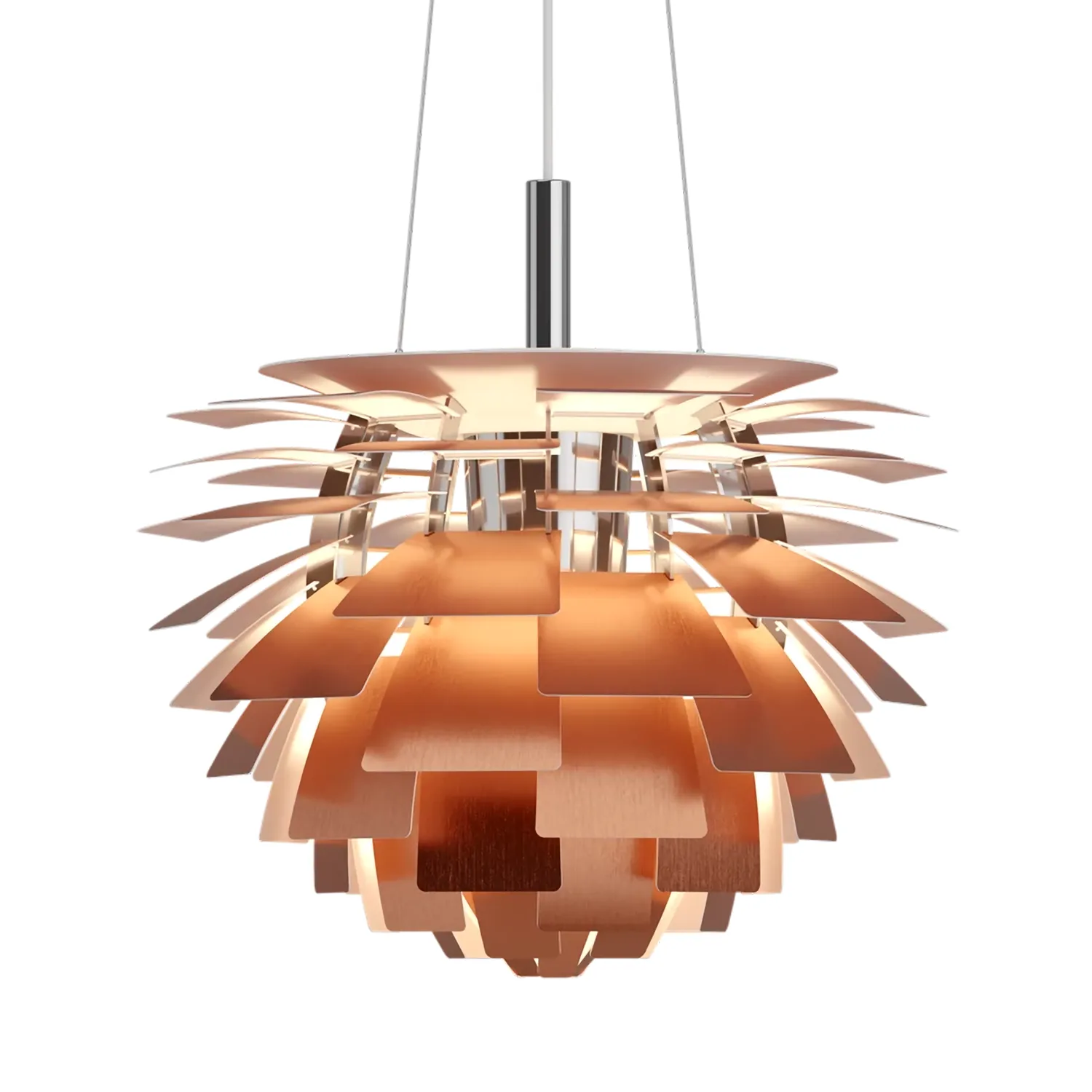 PH Artichoke Kotte pendel E27 5,5 m sladd, Koppar, Ø72 cm Louis Poulsen