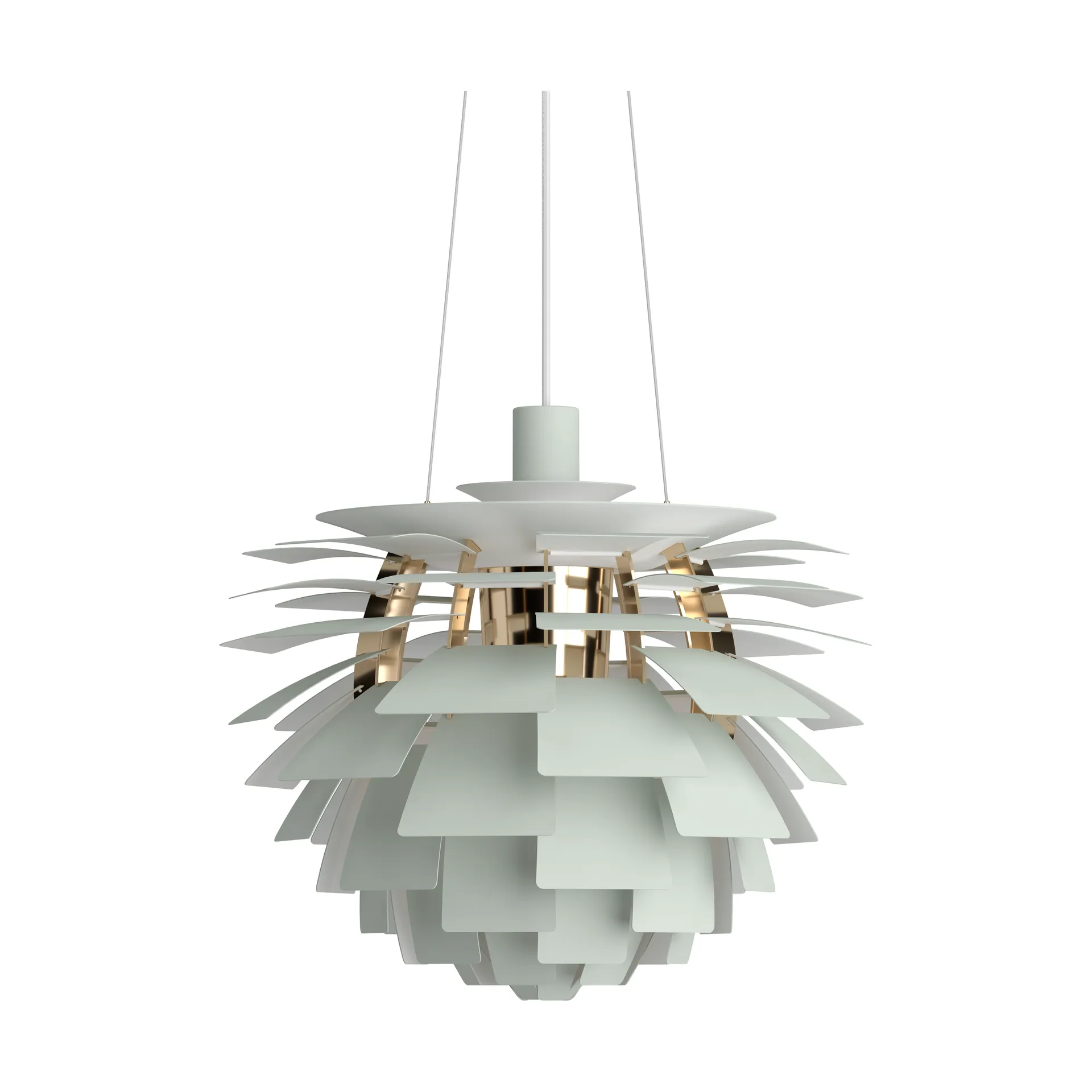 PH Artichoke pendel Ø48 cm, Dusty green-brass metallised Louis Poulsen