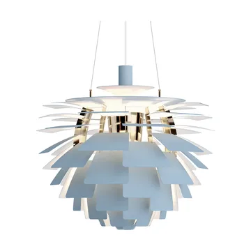 PH Artichoke pendel Ø60 cm - Dusty blue-brass metallised - Louis Poulsen