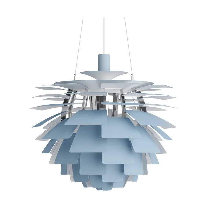 PH Artichoke pendel Ø60 cm - Dusty blue-high lustre chrome plated - Louis Poulsen