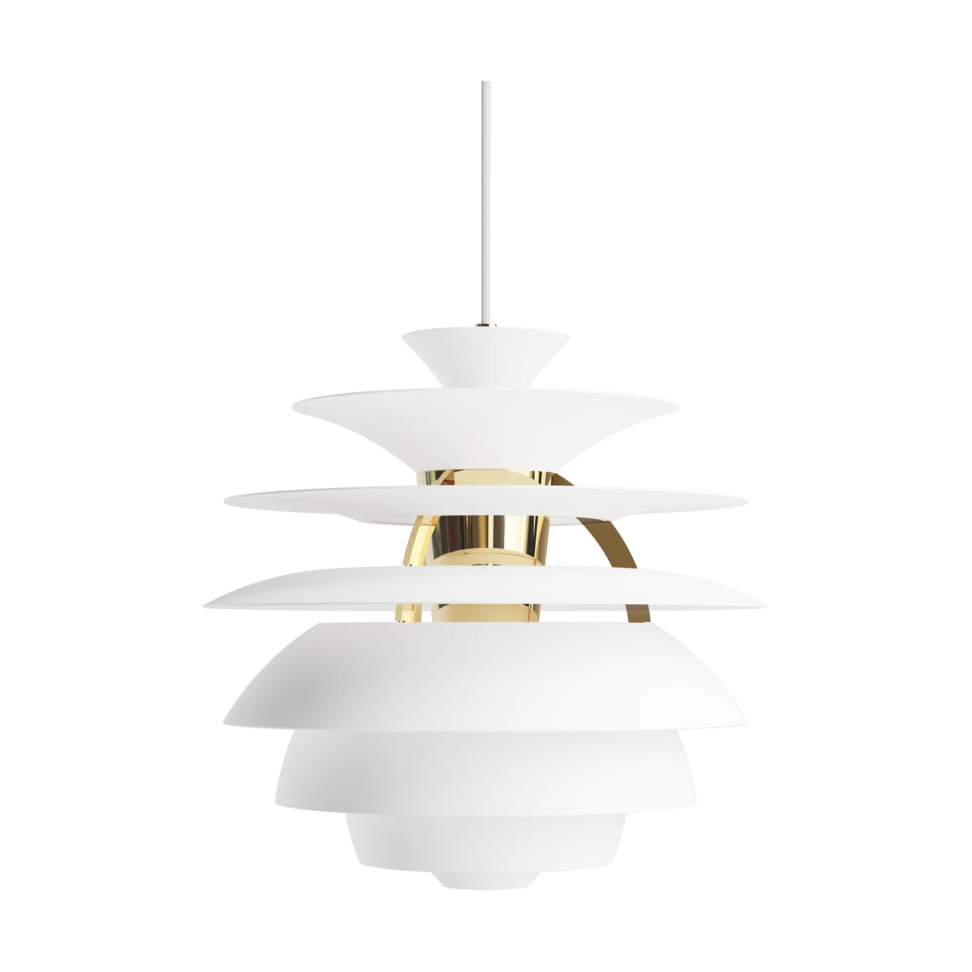 PH Snowball pendel E27, Soft white-brass Louis Poulsen