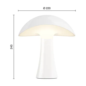 Rumee 220 portabel bordslampa - Cloud White - Louis Poulsen