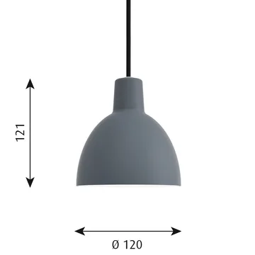 Toldbod 120 pendel - Blå-grå - Louis Poulsen