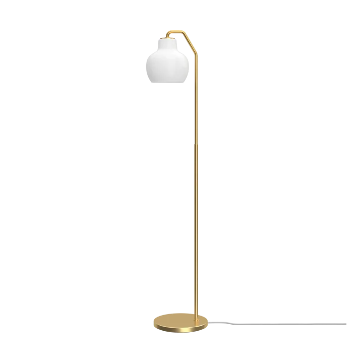 VL Ring Crown golvlampa - Mässing-opalglas - Louis Poulsen