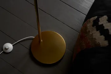 VL Ring Crown golvlampa - Mässing-opalglas - Louis Poulsen