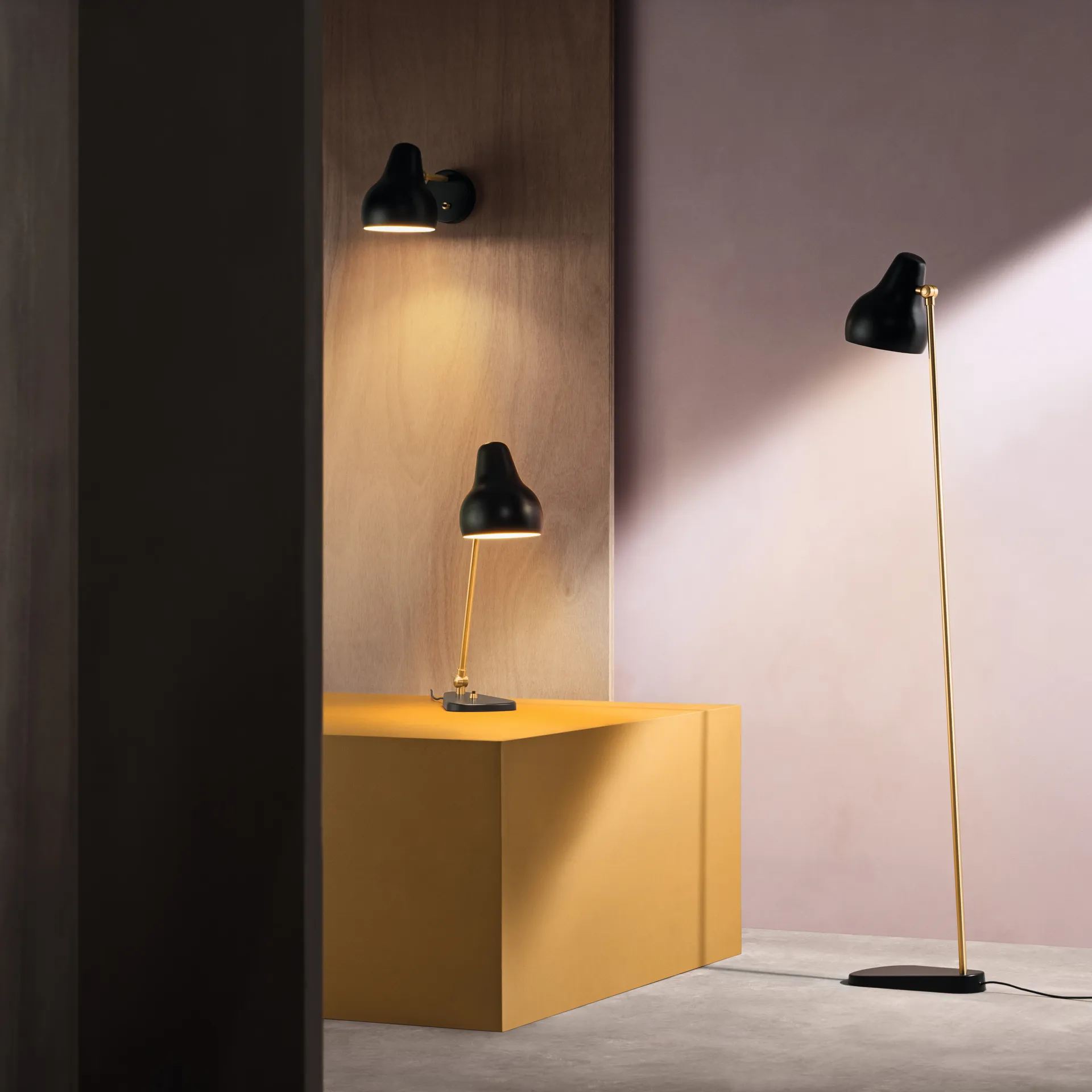 VL38 golvlampa, Svart Louis Poulsen
