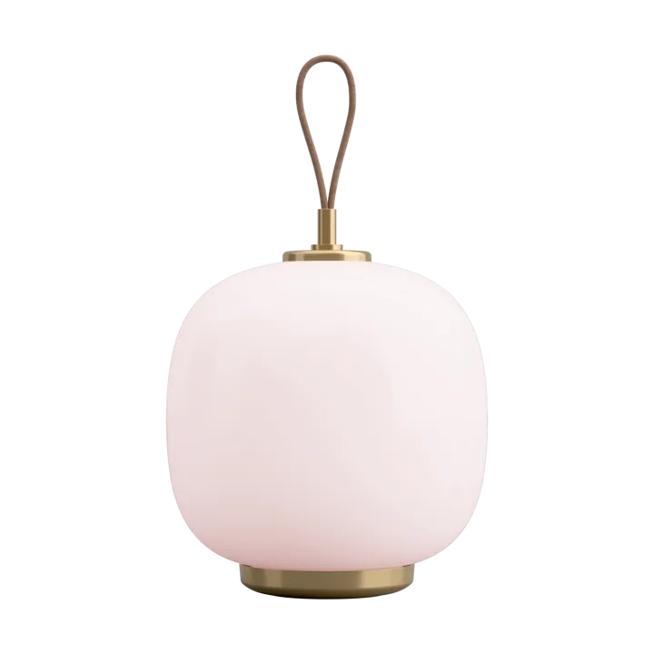 VL45 Radiohus portabel lampa Ø17,5 cm - Brass-pale rose glass - Louis Poulsen