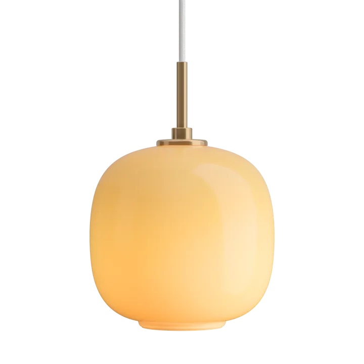 VL45 Radiohuspendel Ø17,5 cm - Brass-amber glass - Louis Poulsen