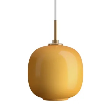 VL45 Radiohuspendel Ø17,5 cm - Brass-amber glass - Louis Poulsen