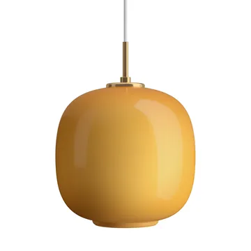 VL45 Radiohuspendel Ø25 cm - Brass-amber glass - Louis Poulsen