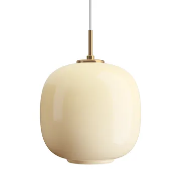 VL45 Radiohuspendel Ø25 cm - Brass-pale yellow glass - Louis Poulsen