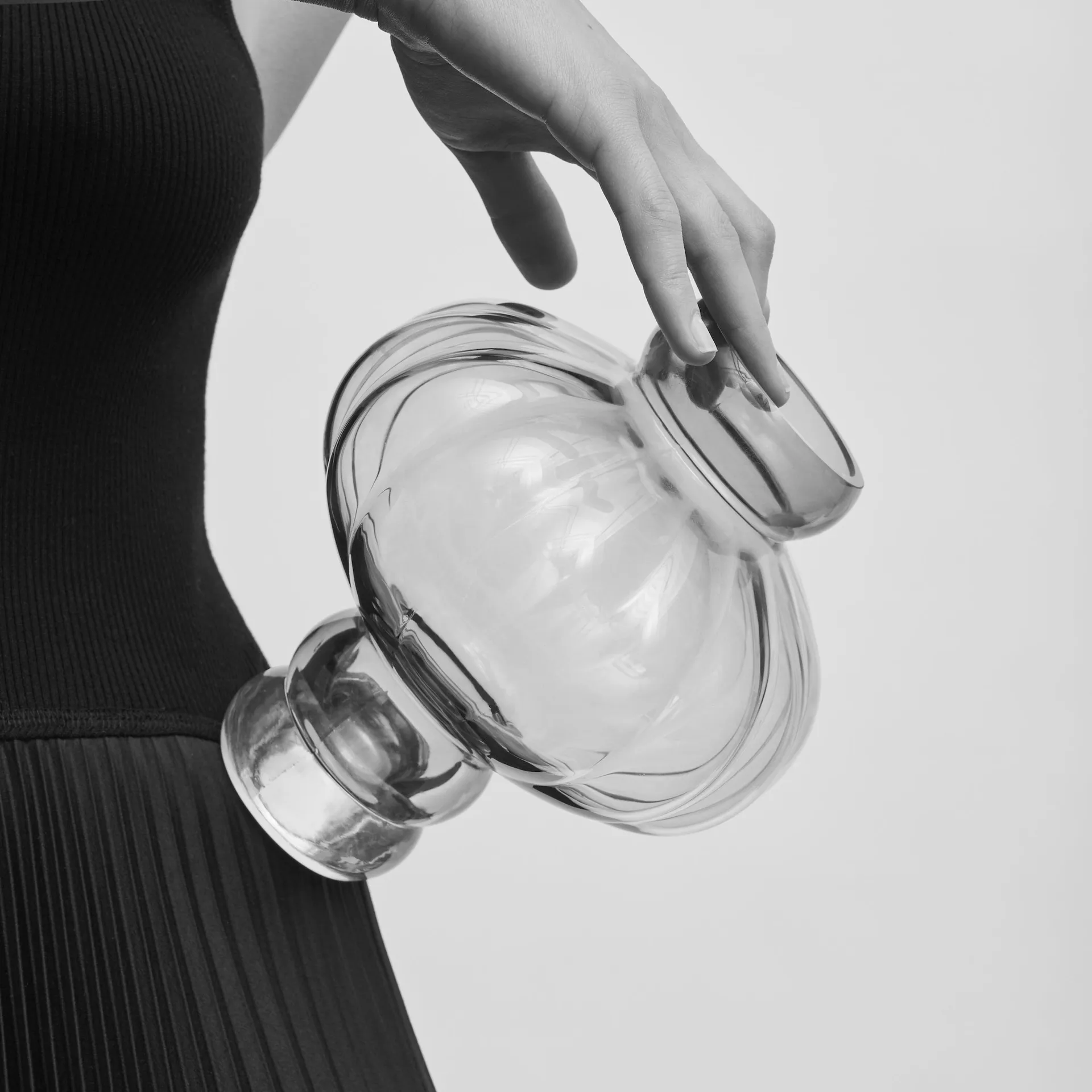 Balloon vas 20 cm, Klar Louise Roe