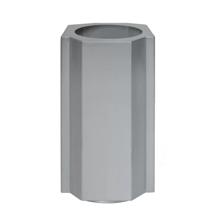 Funki kruka S 36 cm - Brushed Aluminium - Louise Roe