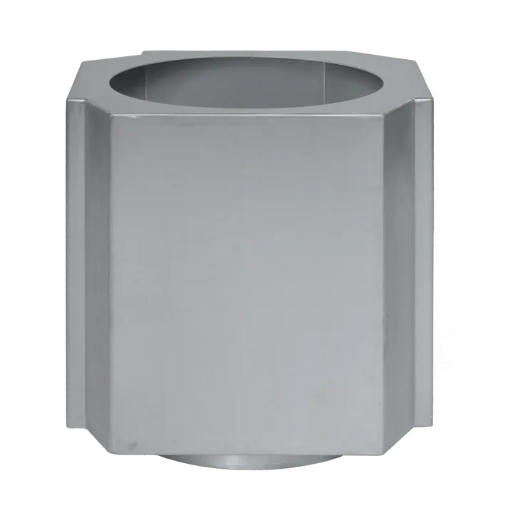 Funki kruka XL 70 cm - Brushed Aluminium - Louise Roe