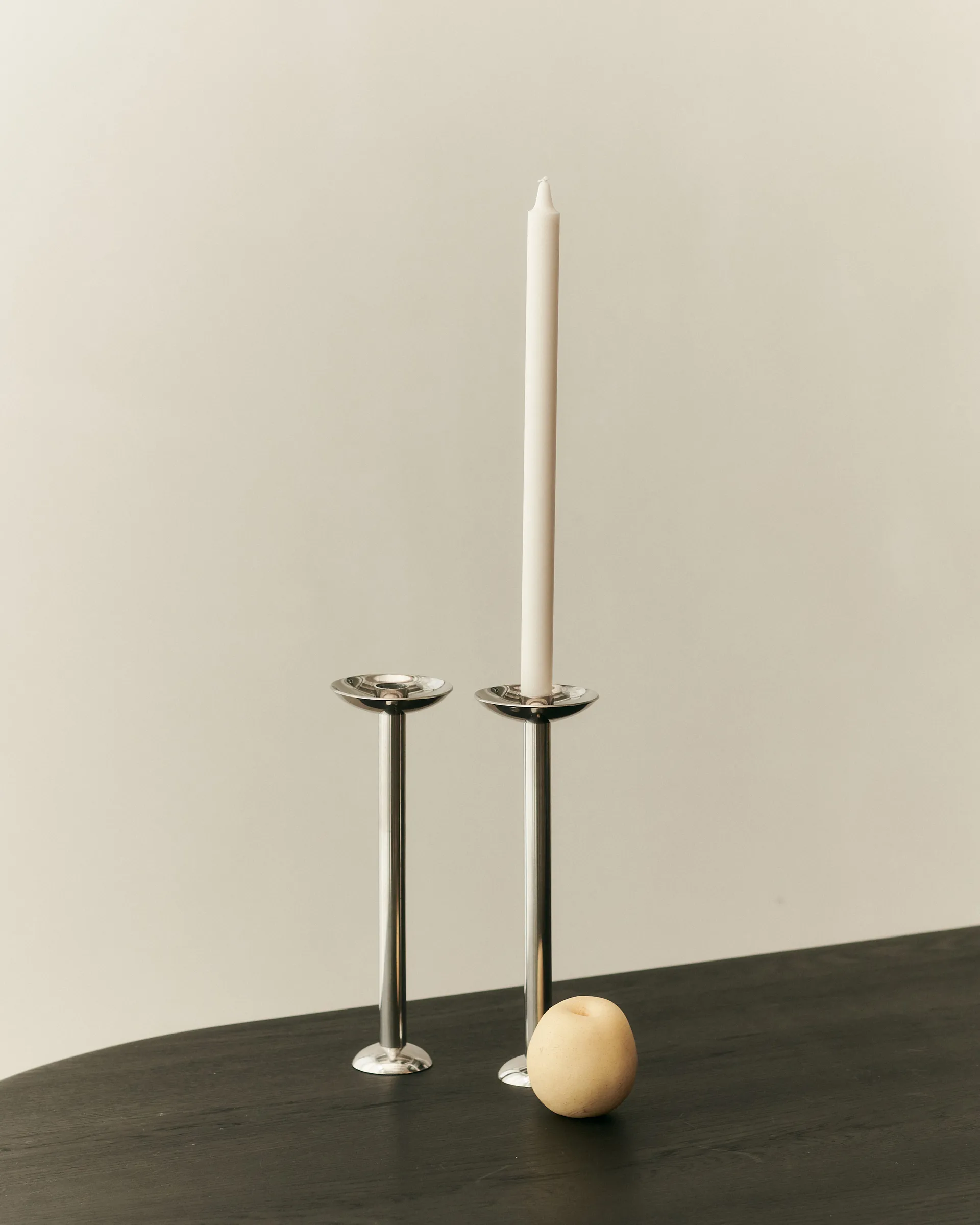 Metal champagne ljusstake 28 cm, Rostfritt stål Louise Roe