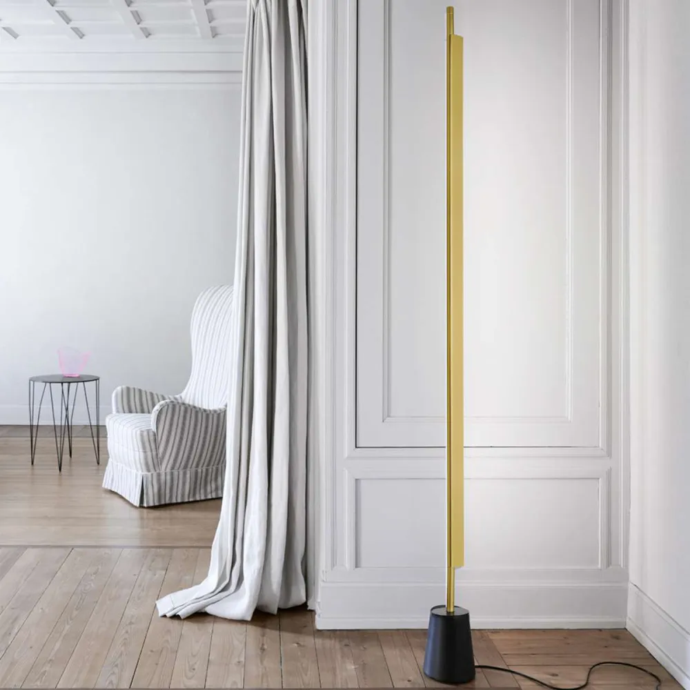 Compendium golvlampa, mässing Luceplan