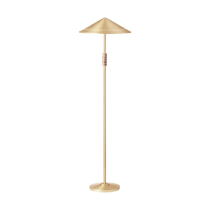 Governor 405 golvlampa - Brass-walnut - LYFA