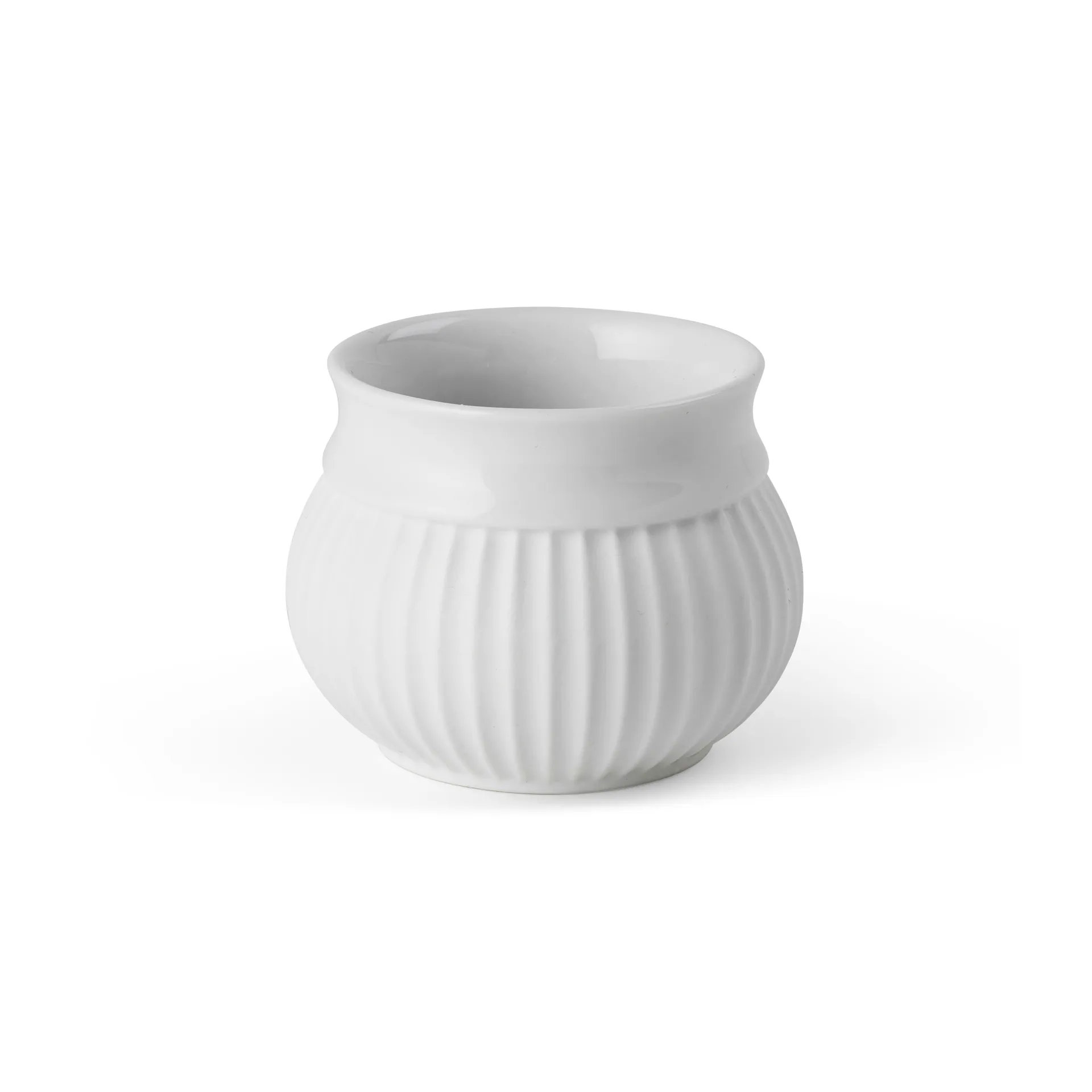Curve ljuslykta Ø6,5 cm, Vit Lyngby Porcelæn