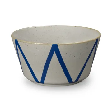 DAN-ILD sicksack skål Ø21 cm - Blå - Lyngby Porcelæn