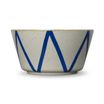 DAN-ILD sicksack skål Ø21 cm - Blå - Lyngby Porcelæn