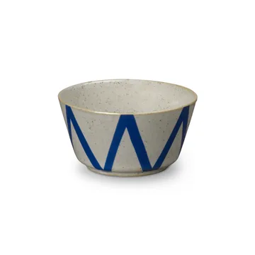 DAN-ILD sicksack skål Ø9 cm - Blå - Lyngby Porcelæn