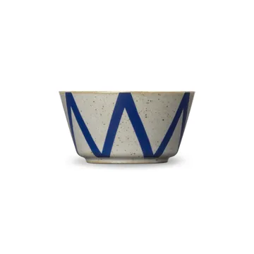 DAN-ILD sicksack skål Ø9 cm - Blå - Lyngby Porcelæn
