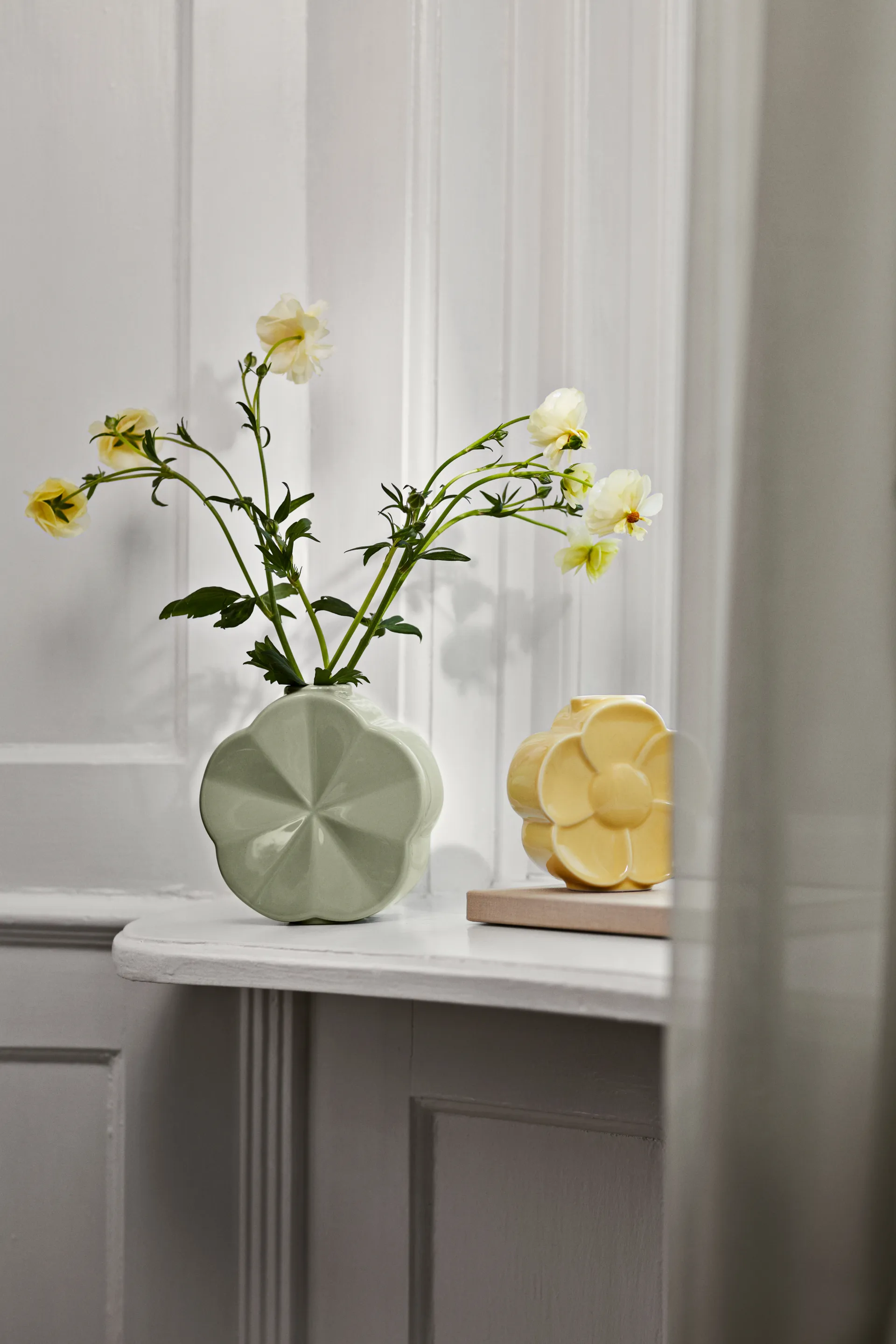 Flower vas, Åkervinda, 14 cm Lyngby Porcelæn