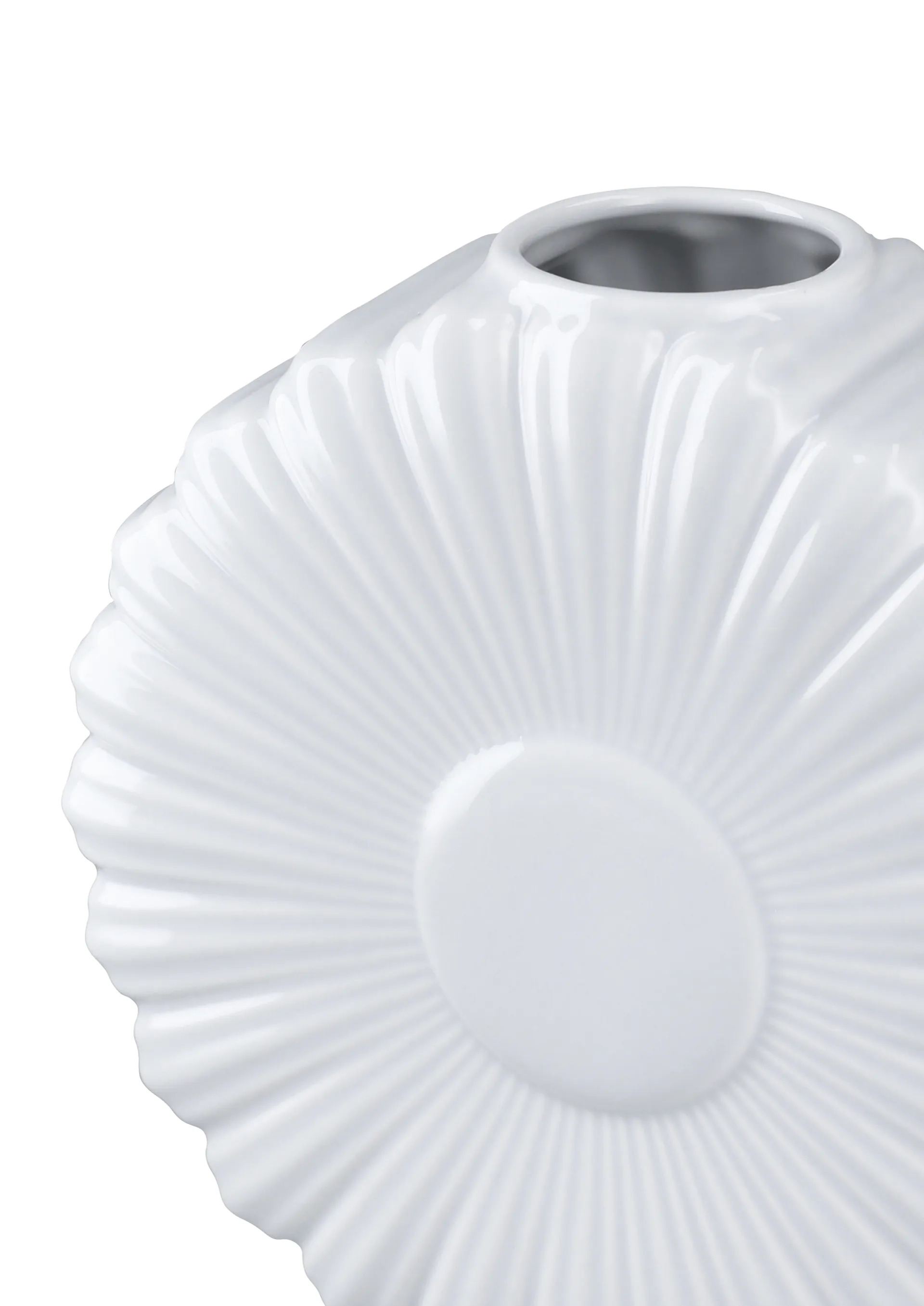 Flower vas, Prästkrage, 21 cm Lyngby Porcelæn