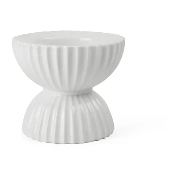 Lyngby Tura blockljusstake Ø11,5 cm - Vit - Lyngby Porcelæn