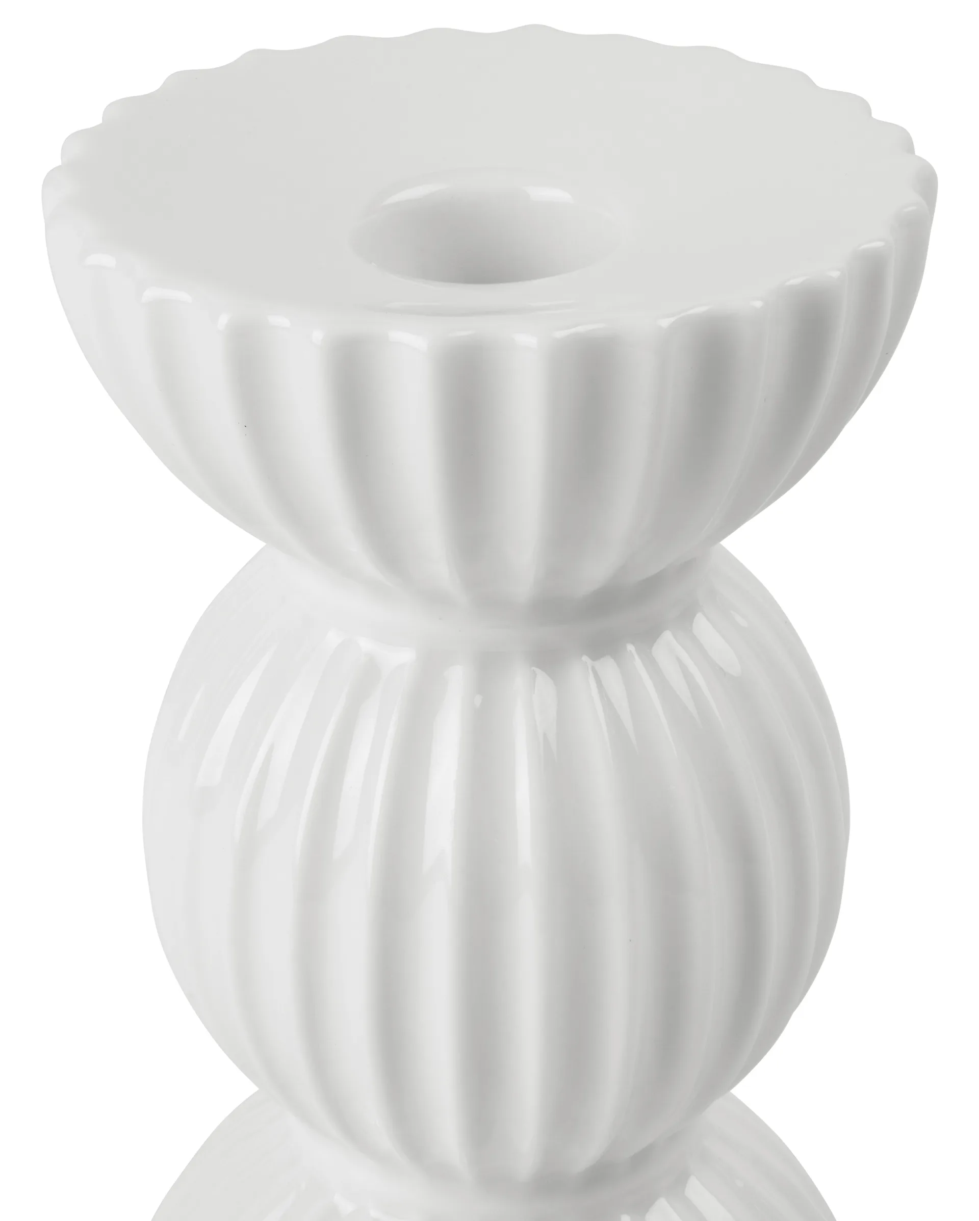 Lyngby Tura Ljusstake 14 cm, Vit Lyngby Porcelæn