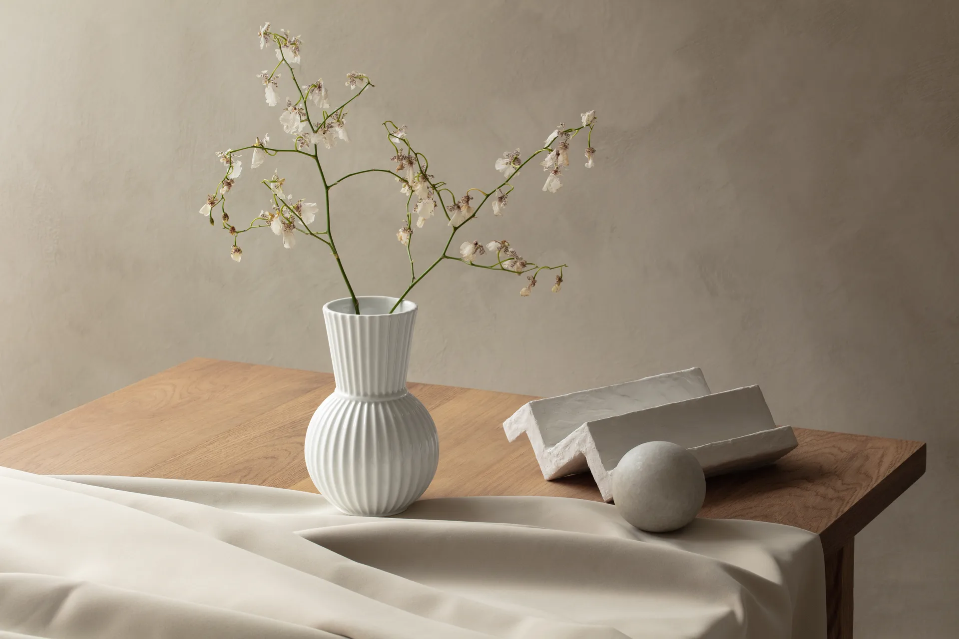 Lyngby Tura vas vit, 18 cm Lyngby Porcelæn