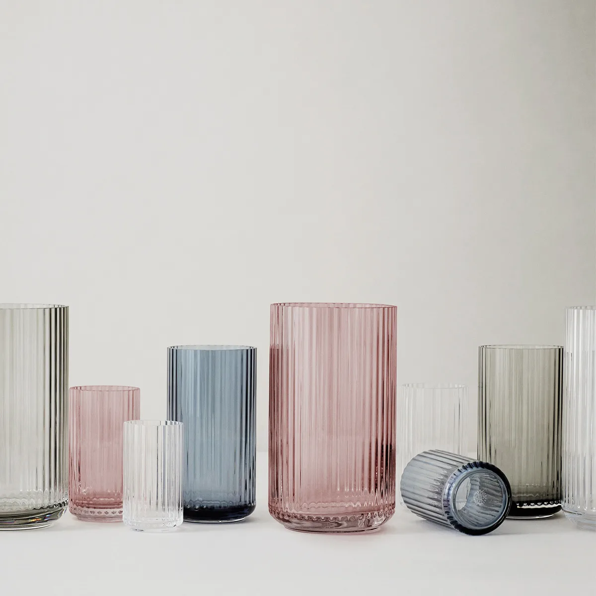 Lyngby vas glas burgundy, 38 cm Lyngby Porcelæn
