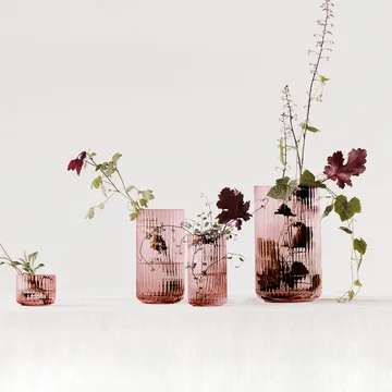 Lyngby vas glas burgundy - 38 cm - Lyngby Porcelæn