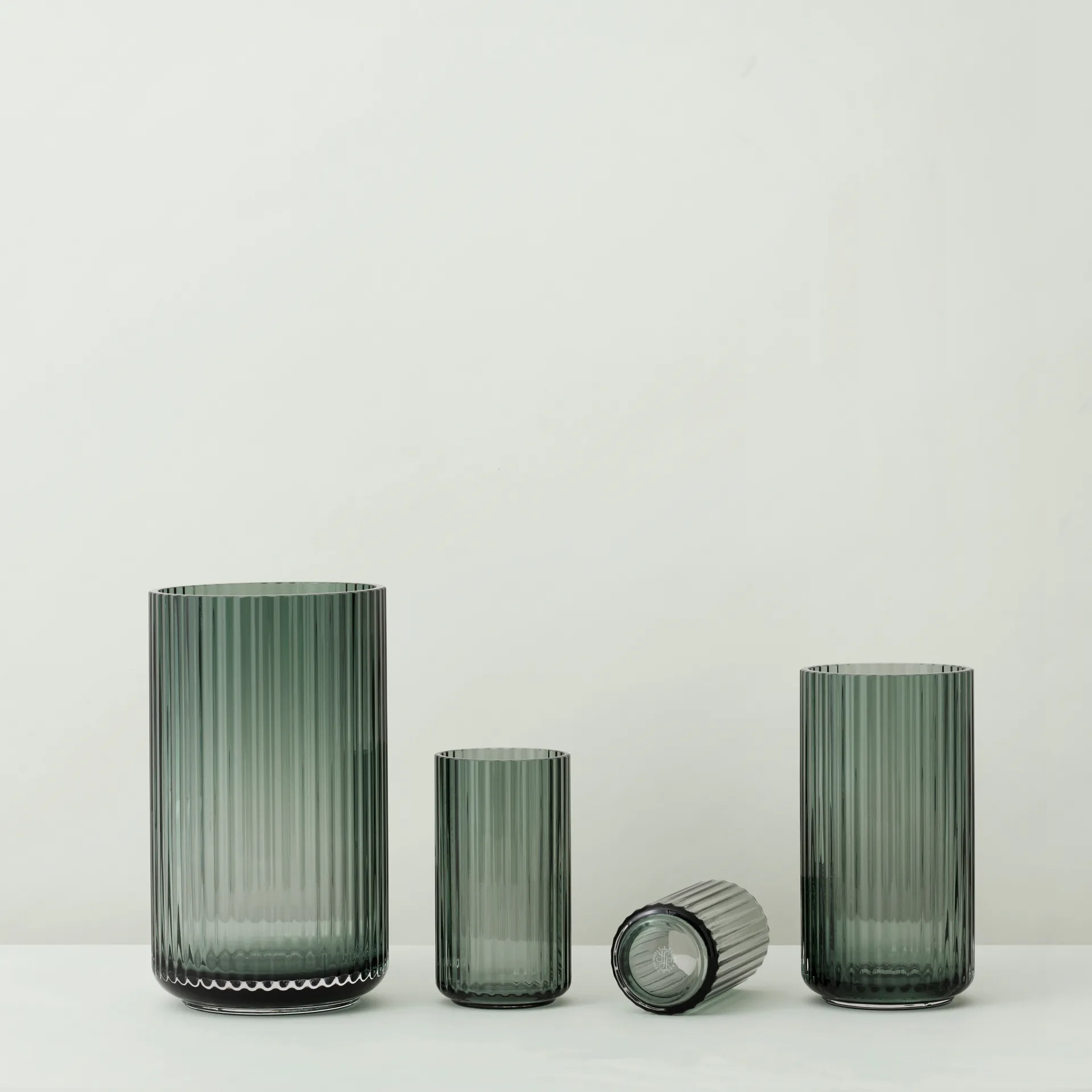 Lyngby vas glas grön, 20 cm Lyngby Porcelæn