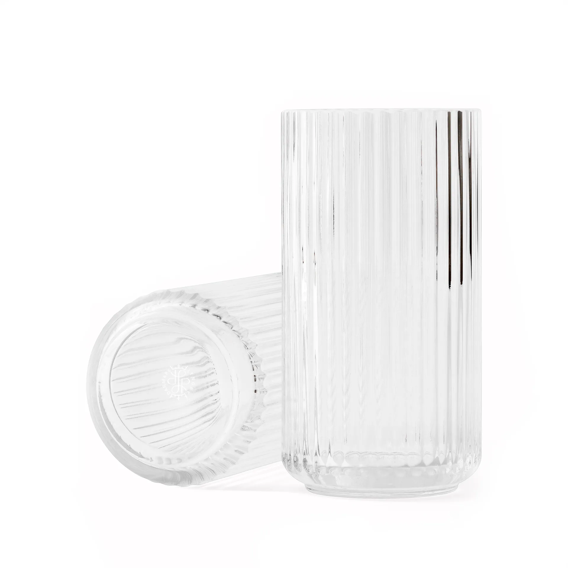 Lyngby vas glas klar, 20 cm Lyngby Porcelæn