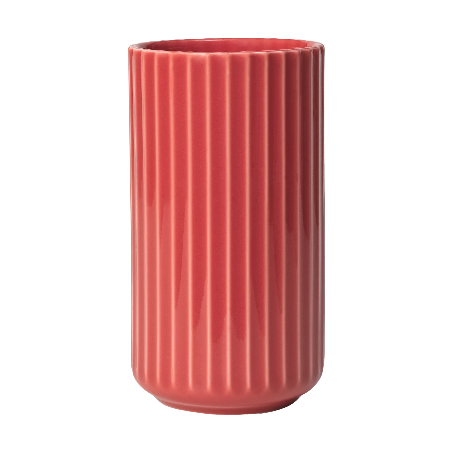 Lyngby Vas, Röd, 15,5 cm Lyngby Porcelæn