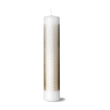 Rhombe Adventsljus Ø5 cm - Vit - Lyngby Porcelæn