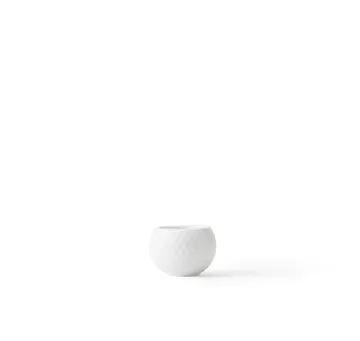 Rhombe ljuslykta Ø6,5 cm 2-pack - Vit - Lyngby Porcelæn