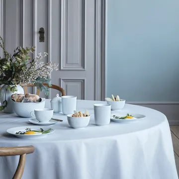 Rhombe serveringsskål Ø17,5 cm - vit - Lyngby Porcelæn