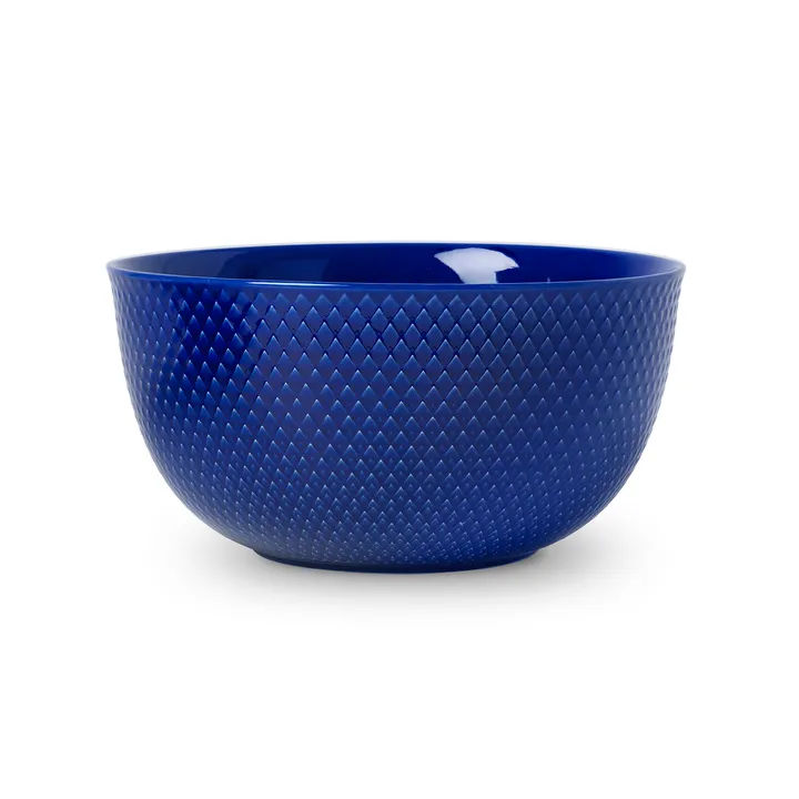 Rhombe serveringsskål Ø22 cm - Mörkblå - Lyngby Porcelæn