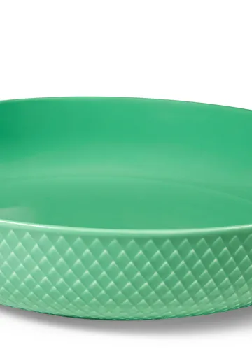 Rhombe Serveringsskål Ø28 cm - Grön - Lyngby Porcelæn