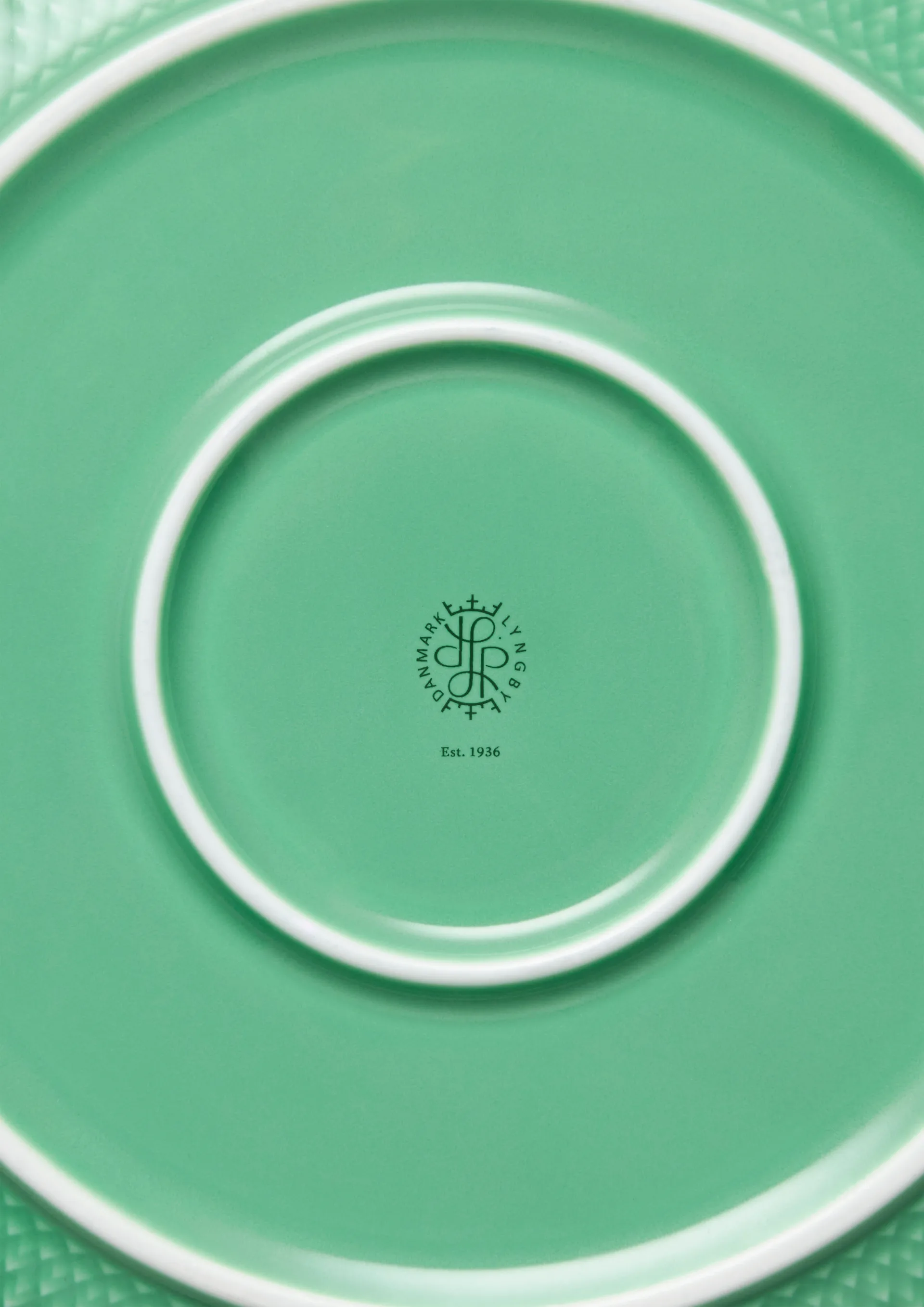 Rhombe Serveringsskål Ø28 cm, Grön Lyngby Porcelæn