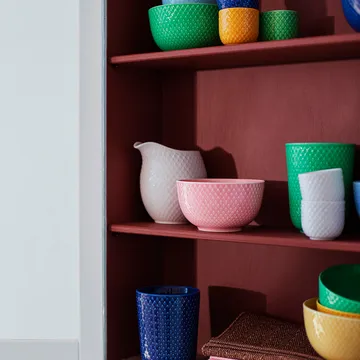 Rhombe skål Ø11 cm - Grön - Lyngby Porcelæn