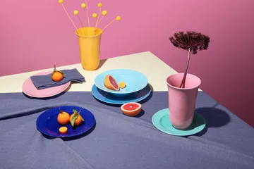 Rhombe vas 20 cm - Rosa - Lyngby Porcelæn