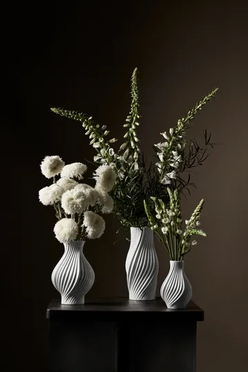 Twist vas 18 cm - Vit - Lyngby Porcelæn