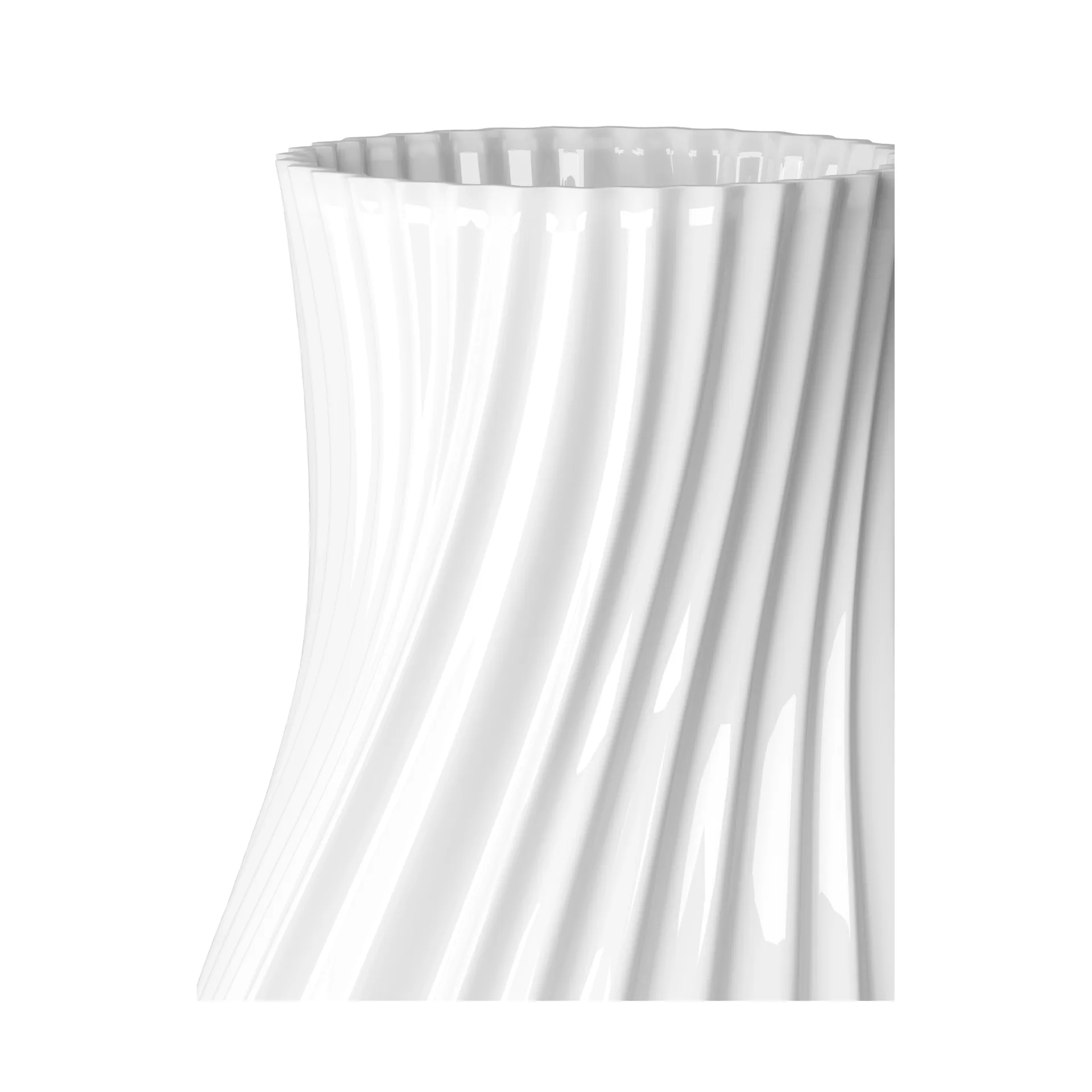 Twist vas 31 cm, Vit Lyngby Porcelæn